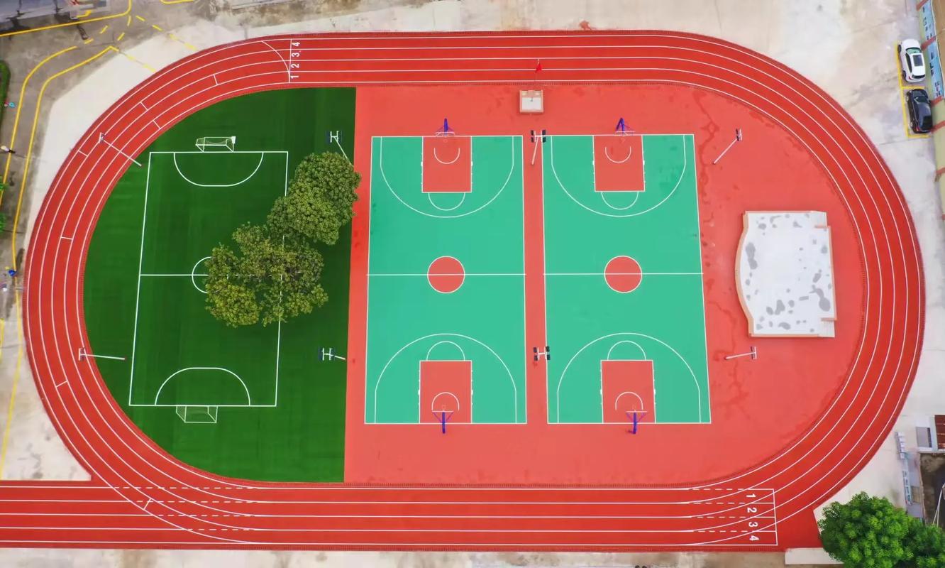厦门市学校塑胶跑道篮球场 - 方案